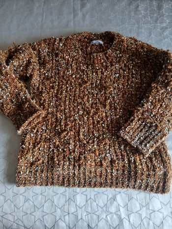 Pull chaud effet doré M/L