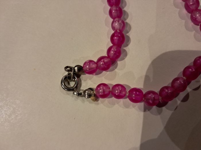 Beau collier rose - photo numéro 3