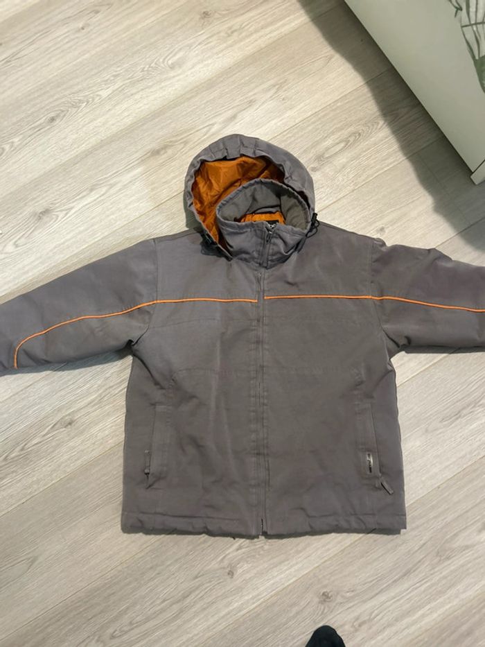 Veste hiver oh mi saison gris/brun -orange