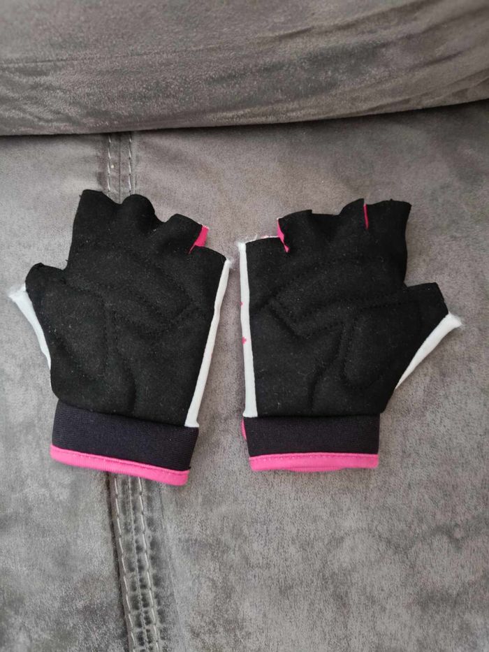 Gants blanc rose B TWIN taille 3 ans - photo numéro 3