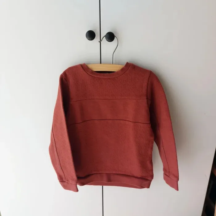 Sweat Kiabi rouille 5 ans
