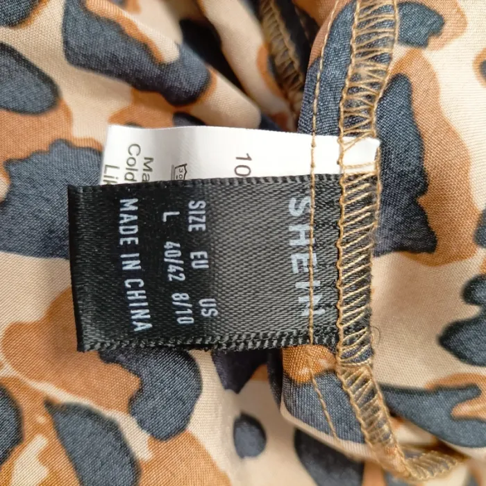 Robe Léopard, robe portefeuille - à nouer, taille fine - robe d'été longue couverte A397 - photo numéro 14