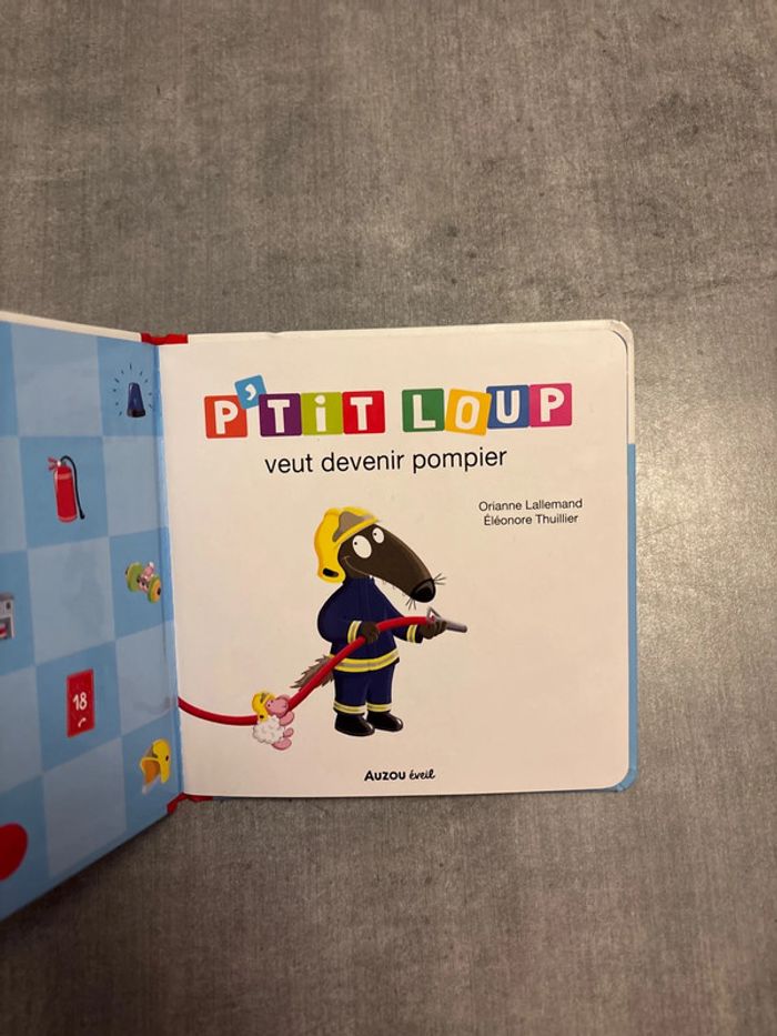Livre, petit loup veut devenir pompier - photo numéro 2