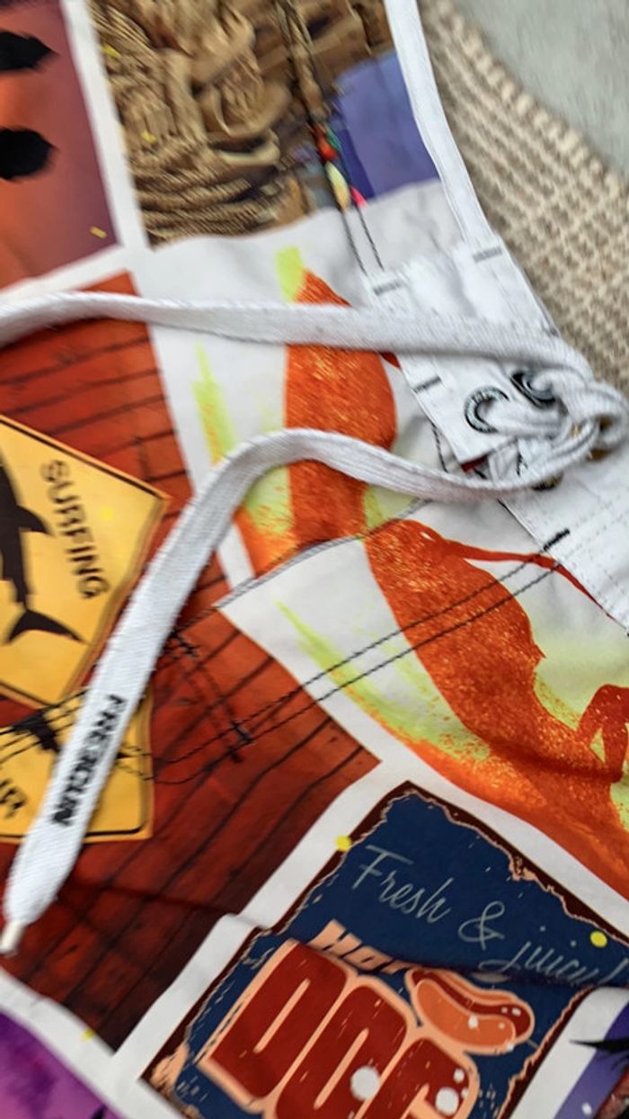 Short long de bain marque freegun taille XL modèle rare US faire offre - photo numéro 4