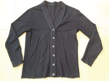 Gilet bleu marine femme en 38 TBE