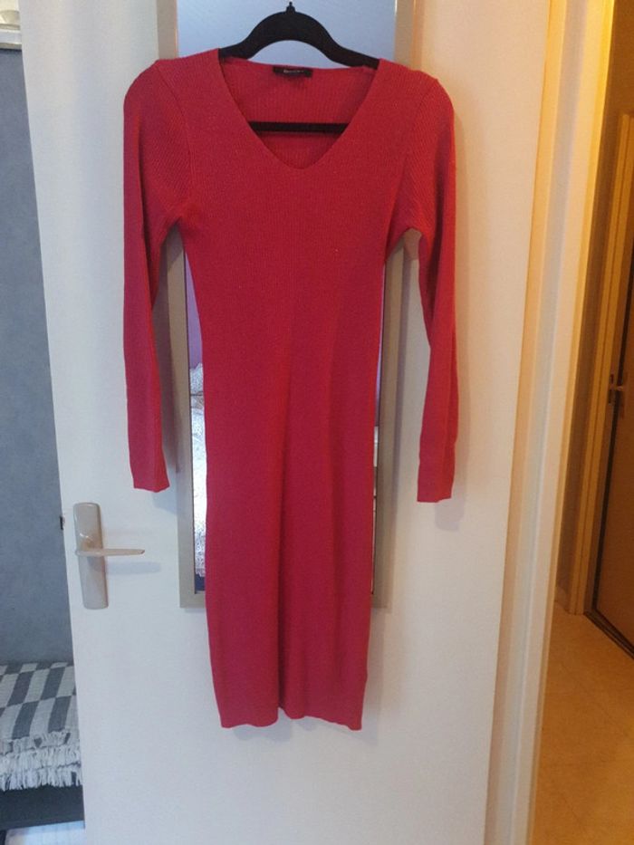 Robe longue Rose légèrement pailleté. - photo numéro 4