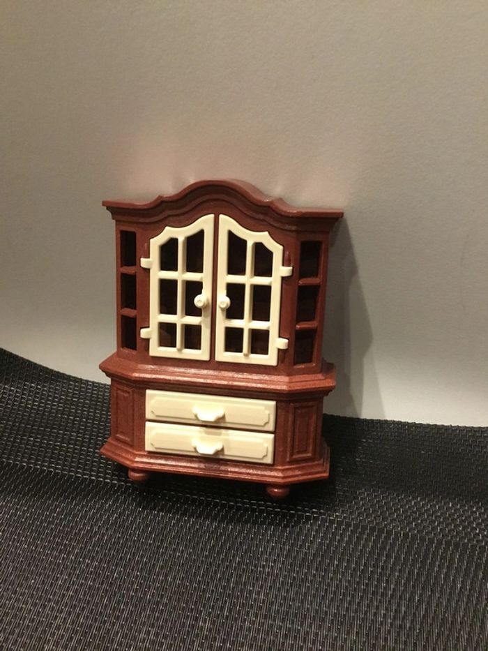 Playmobil buffet vaisselier marron salon 5327 maison traditionnelle 1900 belle époque