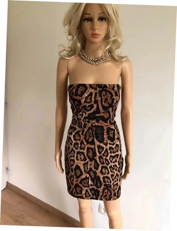 Robe bustier imprimée léopard Morgan taille S excellent état