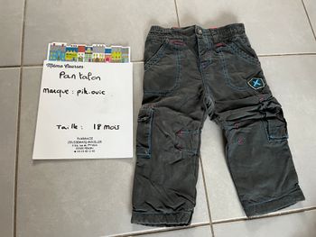 Pantalon garçon 18 mois