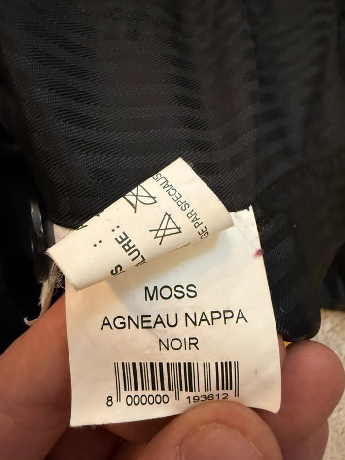 Manteau en cuir noir Jamie Page Taille M - photo numéro 4
