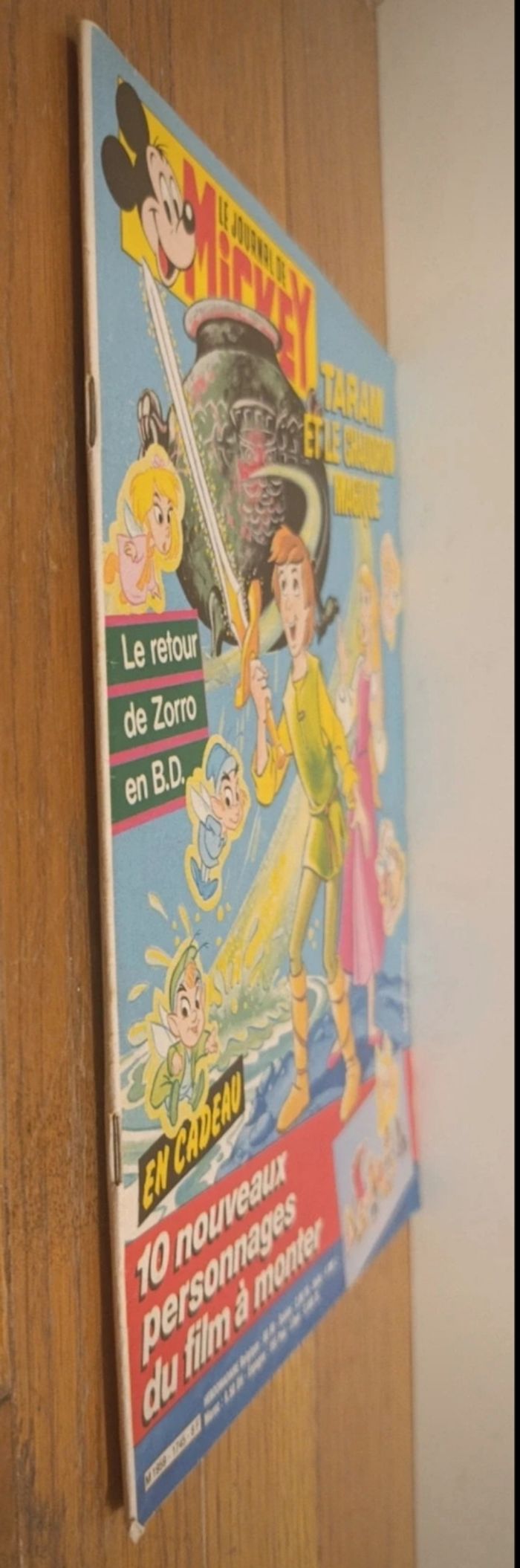 Ancien journal de Mickey avec cadeau 10 personnages Taram à monter N°1745 de 1985 vintage - photo numéro 10