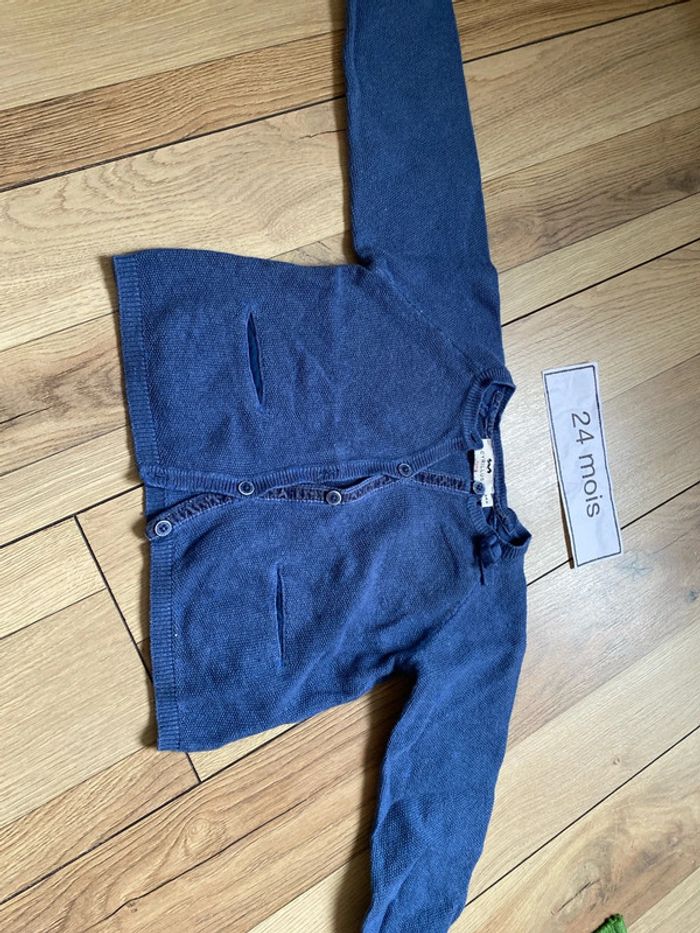 Gilet bleu cyrillus 24 mois - photo numéro 3