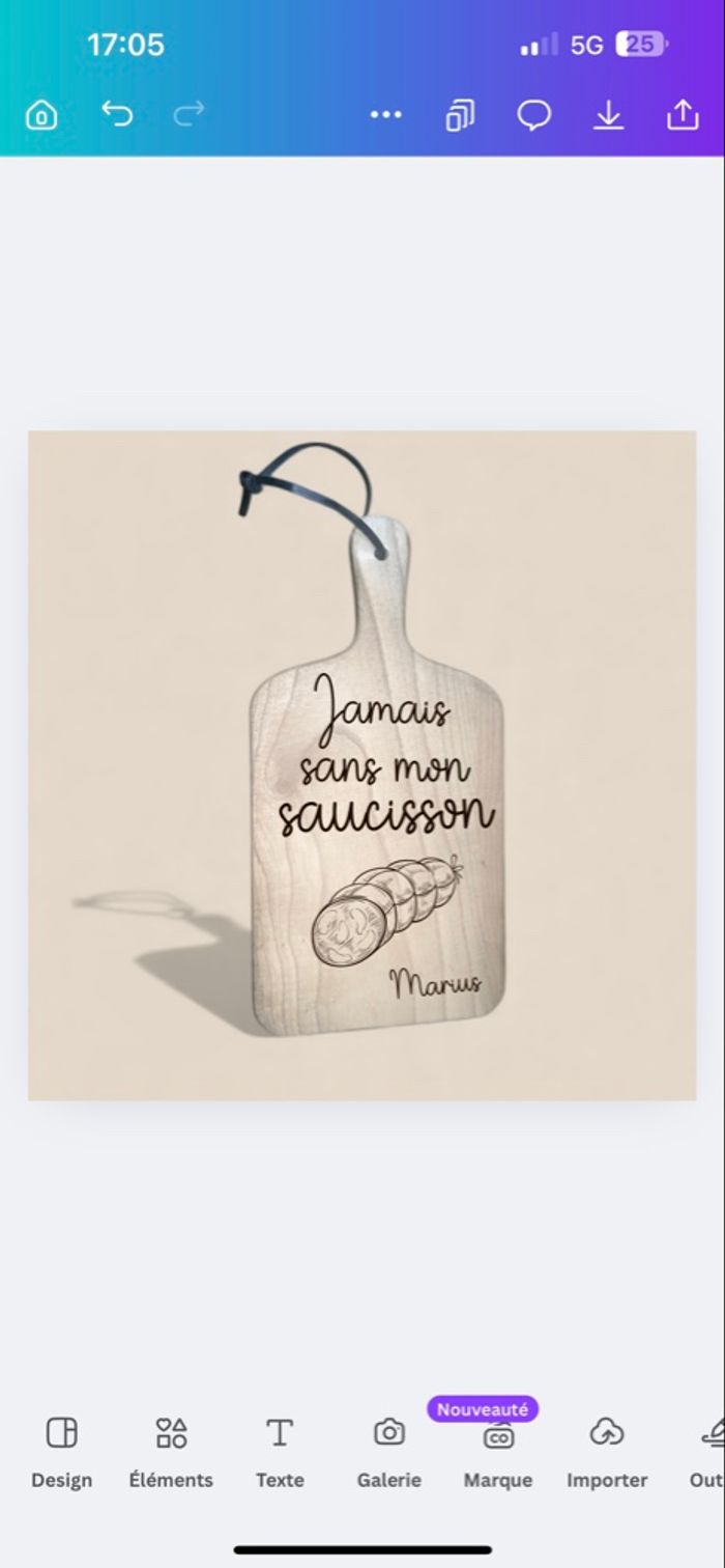 Planche à saucisson personnalisée gravée au laser - photo numéro 8