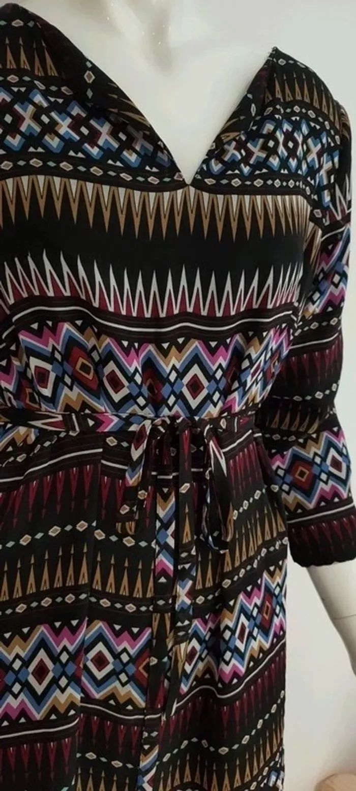 Robe 'La petite étoile', noire à motifs - photo numéro 3
