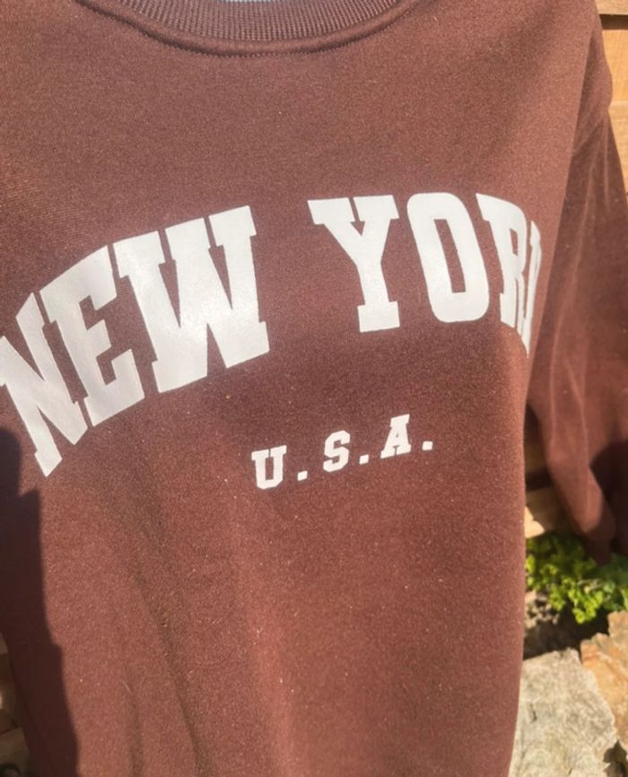 Sweat marron SHEIN - Taille XS (34 / US 2) - Très bon état - photo numéro 2