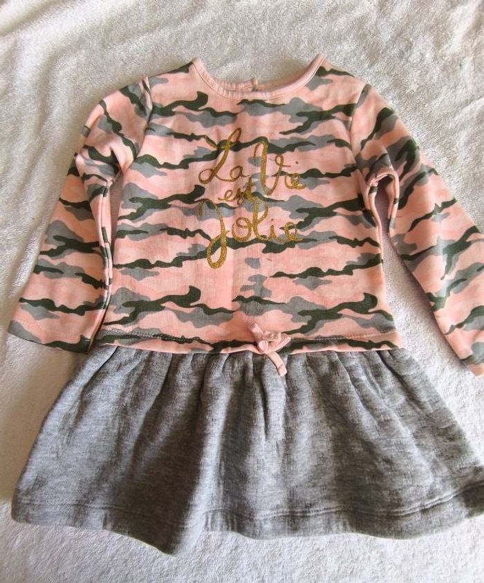 Robe, intérieur brossé, Gémo, 2 ans/24 mois