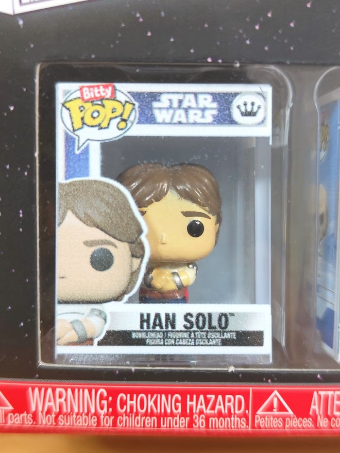 Boîte Funko Bitty Pop! Star Wars - Pack de 4 Figurines (Han Solo, Yoda...) - photo numéro 2