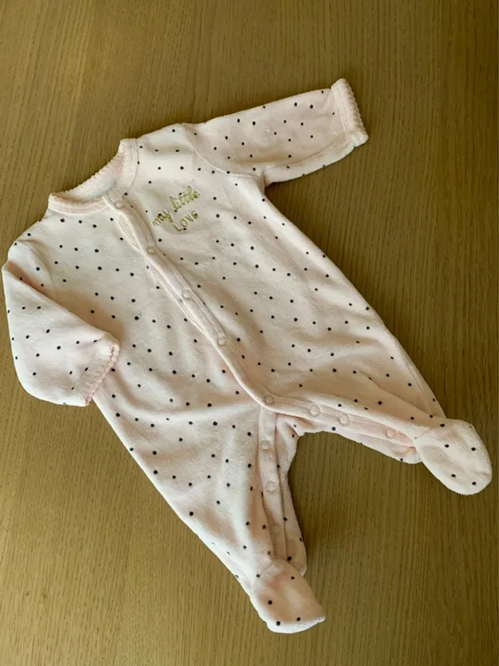 Pyjama rose pêche 1 mois
