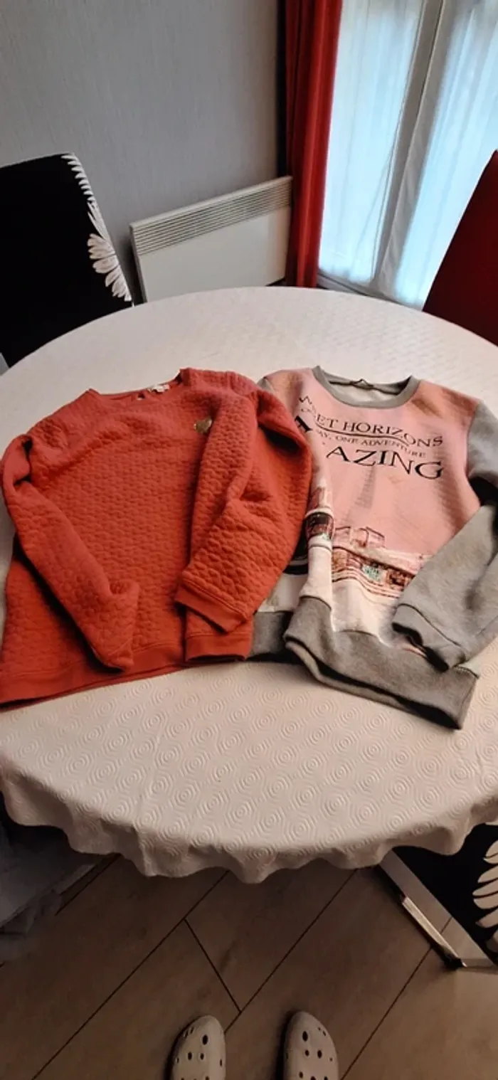 Lot de 2 sweats 14 ans