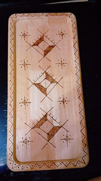 Plateaux berbère en bois
