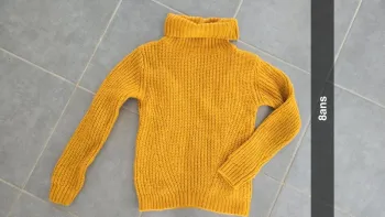 Pull chaud moutarde