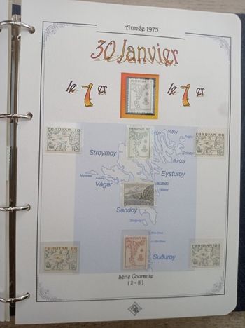 Collection de timbres Iles Feroe - 1975 à 1987 + 1992
