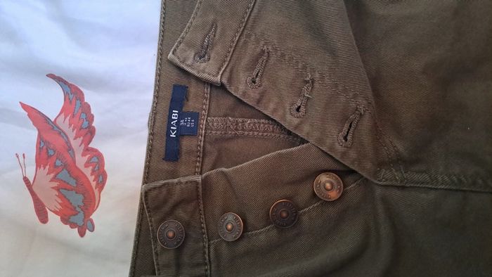 Short denin kaki. Kiabi. Taille 38. - photo numéro 3