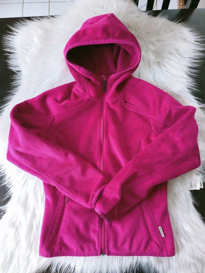Polaire rose avec capuche Quechua XS N*511