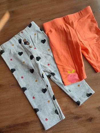 Lot de 2 leggings 9 mois