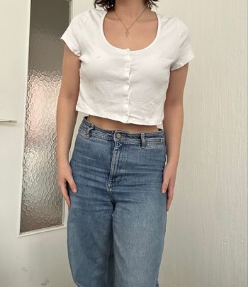 T-Shirt court blanc L H&M