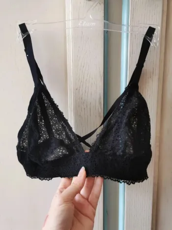 Soutien gorge noir sans armature Etam