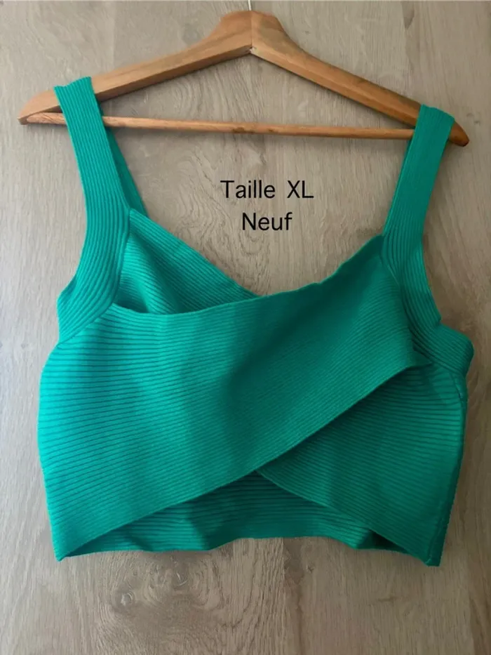 Top maille croisée Mango