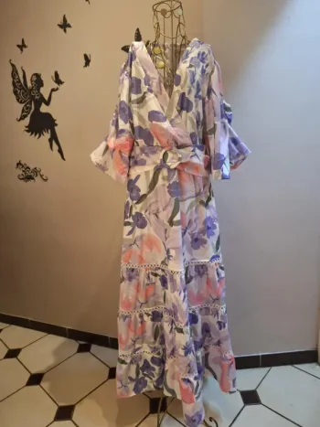 Robe longue imprimée