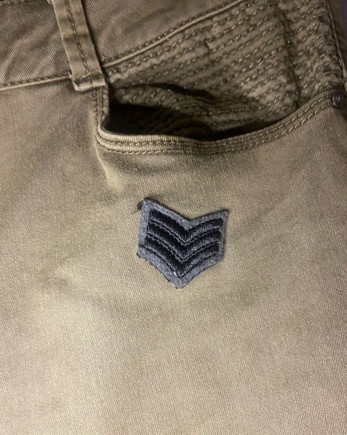 Pantalon vert kaki »Cache-Cache »à motifs - photo numéro 3