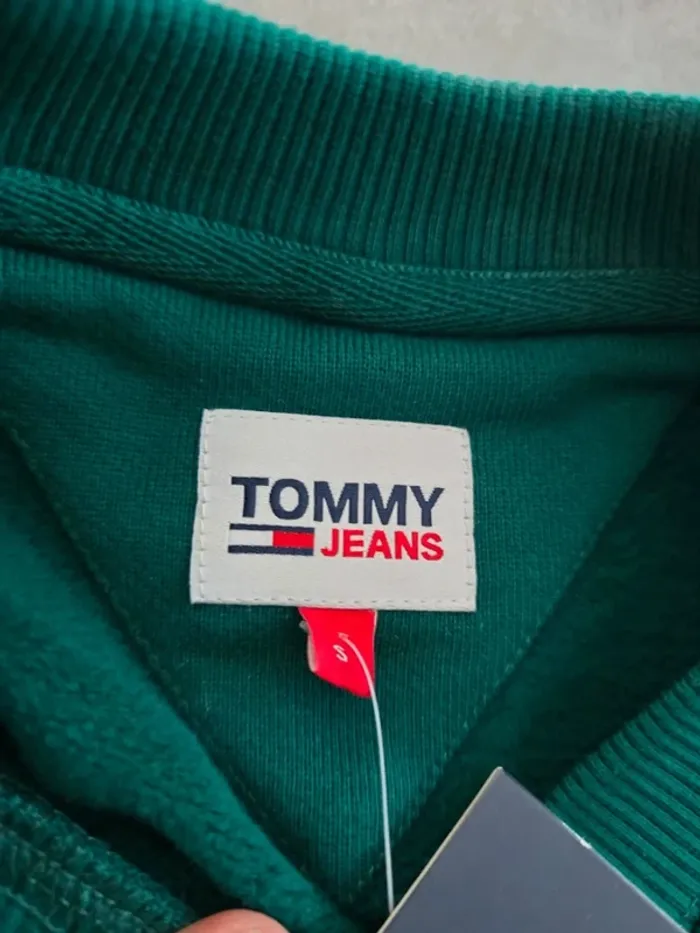 Sweat vert tommy jeans - photo numéro 4