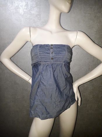 bustier couleur bleu jeans creeks taille 36