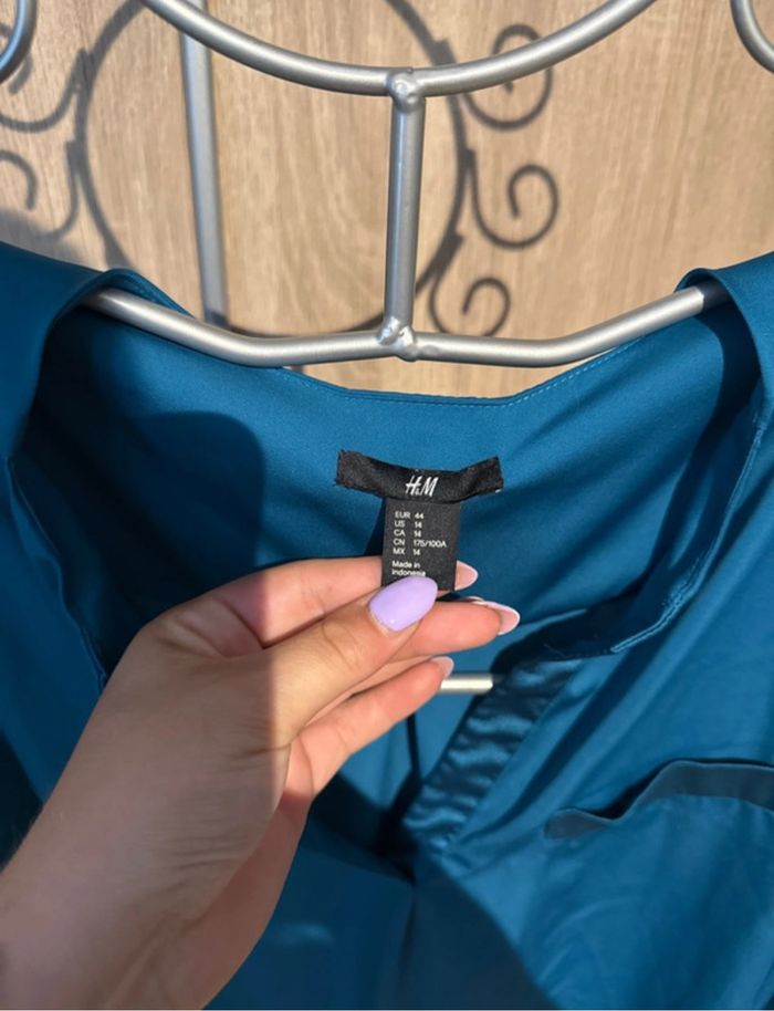 Chemise bleu roi T44 - H&M - photo numéro 4