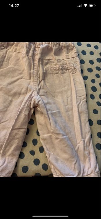 Pantalons velours pour bébé fille
