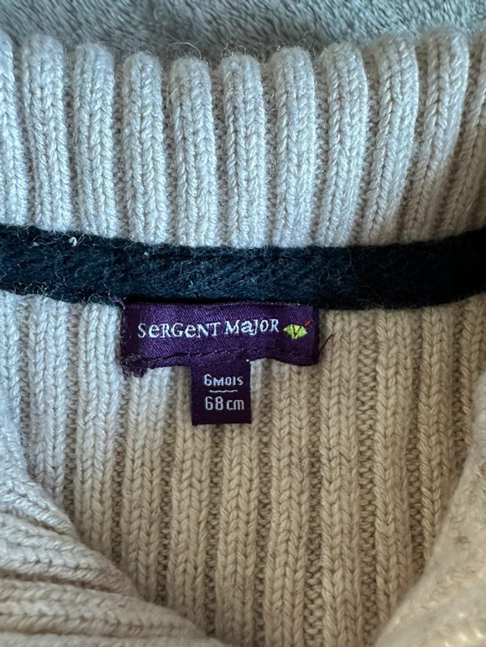 Gilet épais à boutons - 6 mois - Sergent Major - photo numéro 2