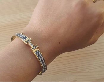Bracelet hermes noir et blanc