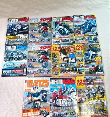 Magazine Génération 125 Lot de 11 numéros 2004-2009