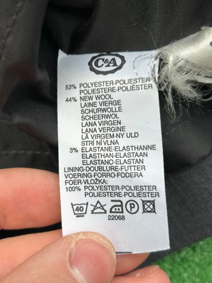 Robe droite grise Yessica C&A – laine vierge, taille 38 - photo numéro 4