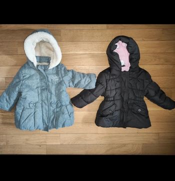 Lot de 2 manteaux hiver 12 mois