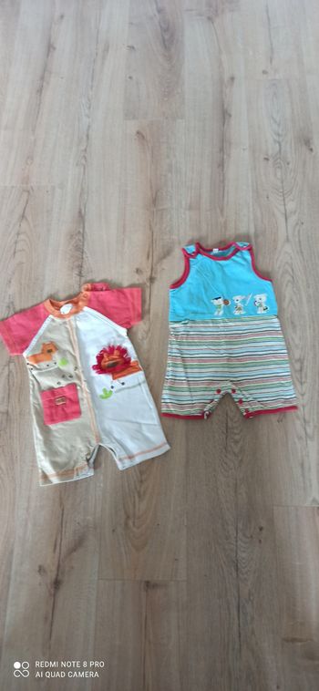 2 combishorts 18 mois