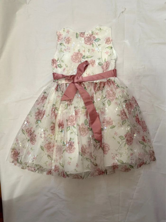 Robe festive rose pour filles - photo numéro 2