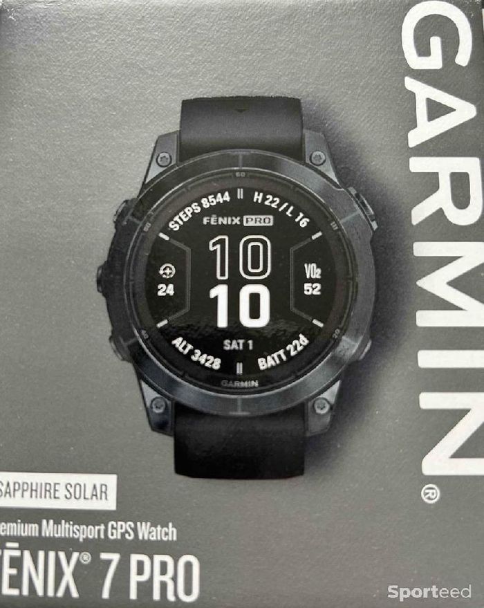 Garmin Fenix 7 Pro Solard Titane neuf