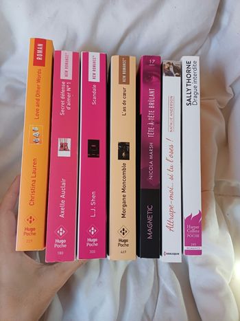 Lot de livre de poche de romance