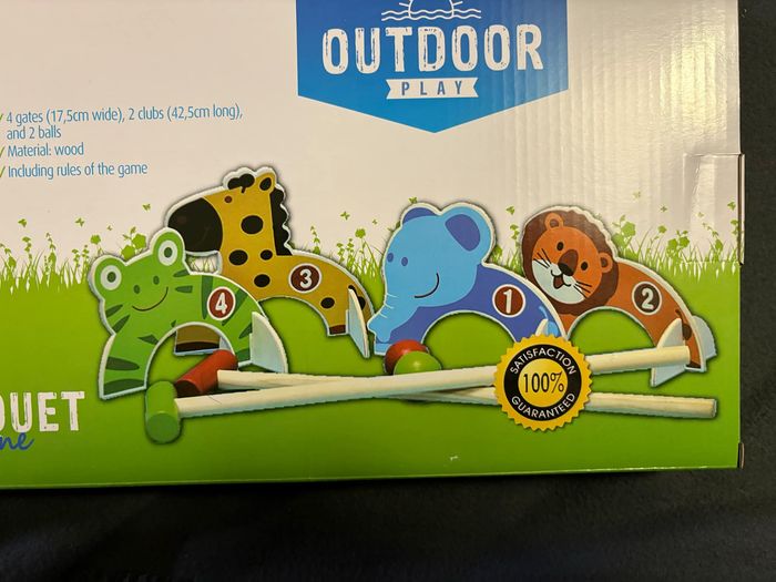Outdoor Play Croquet Animaux