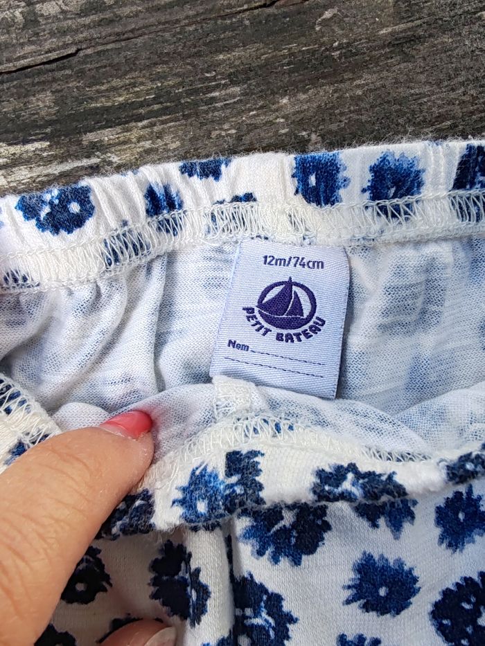 Legging a fleurs_Petit Bateau_12mois - photo numéro 3