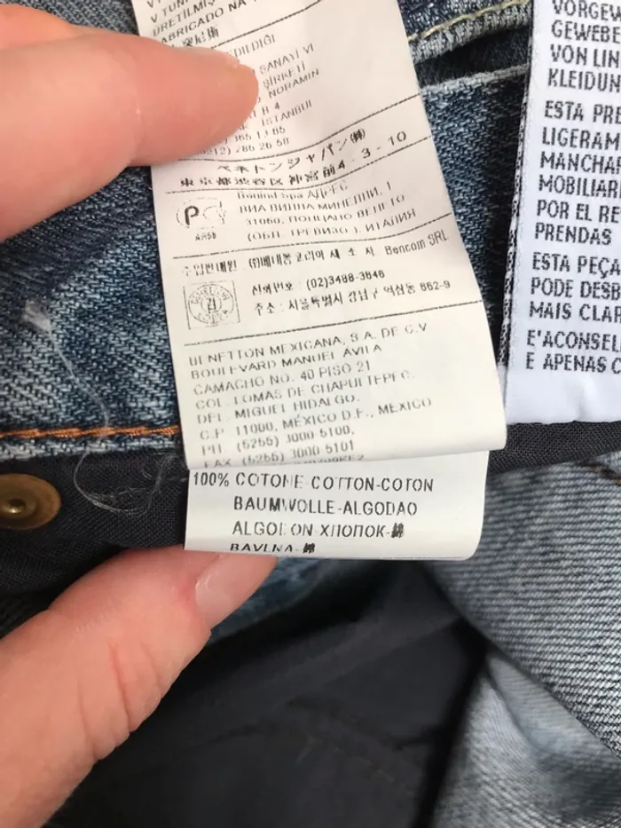 Jean bleu Sisley - Taille 33/34 - photo numéro 6